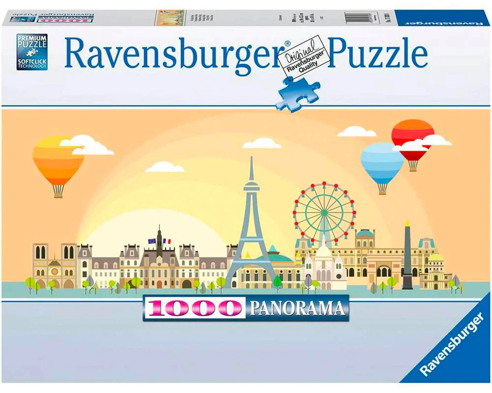 Rompecabezas Un Dia En Paris 1000 piezas (Panoramico)