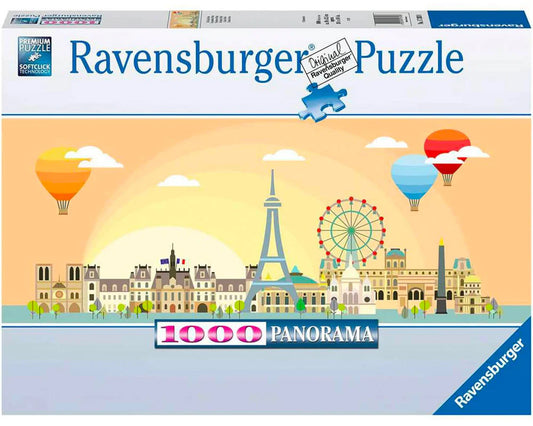 Rompecabezas Un Dia En Paris 1000 piezas (Panoramico)