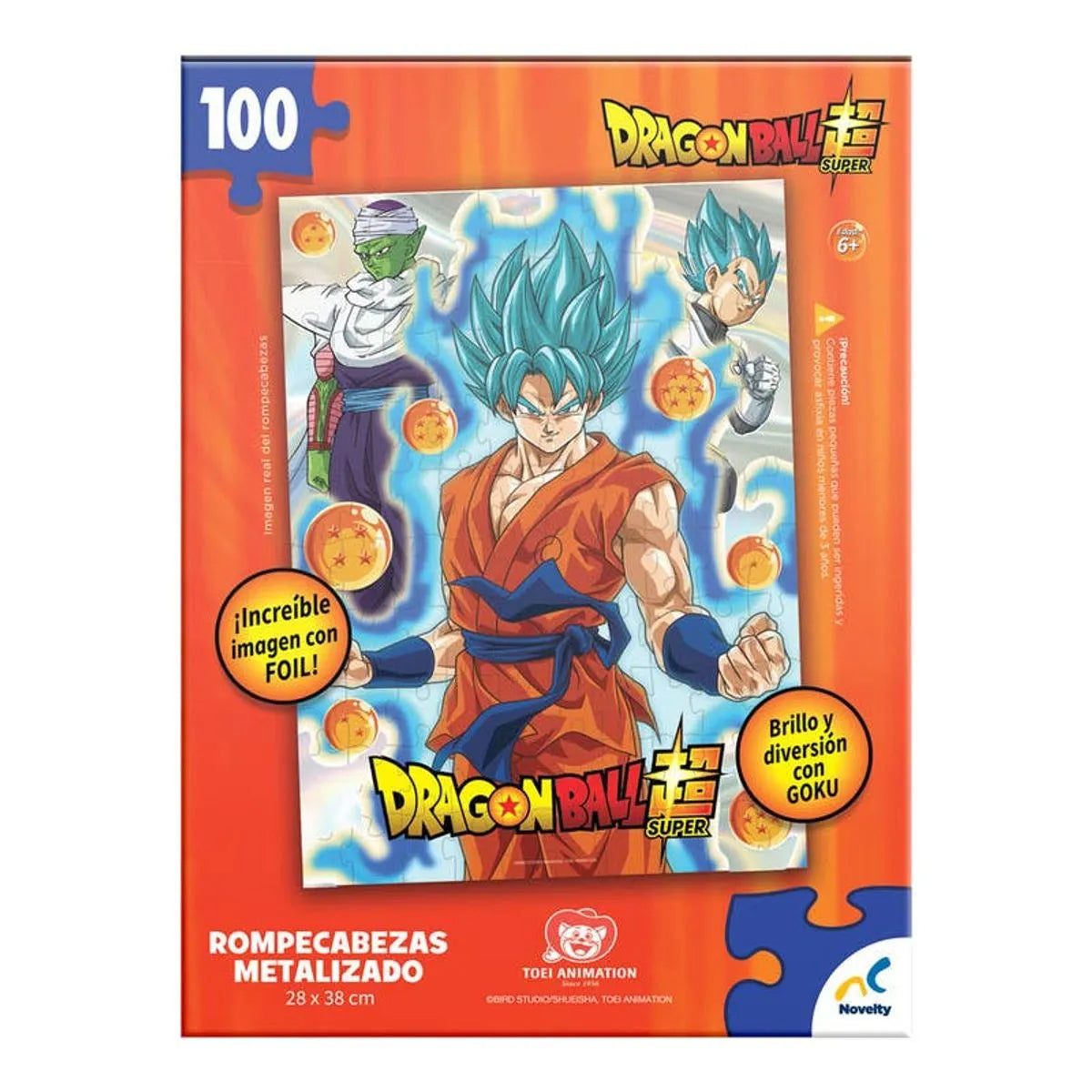 Rompecabezas Metalizado Dragon Ball Super 100 piezas