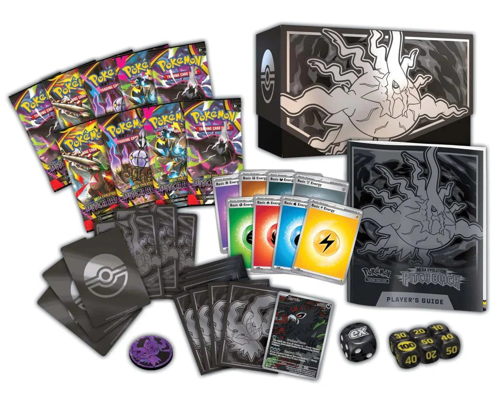 Pokémon TCG: Mega Evolution ME05 - Pitch Black Elite Trainer Box PIEZA - INGLÉS