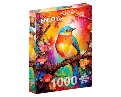 Pajarito de Colores: Rompecabezas 1000 Piezas Enjoy Puzzle