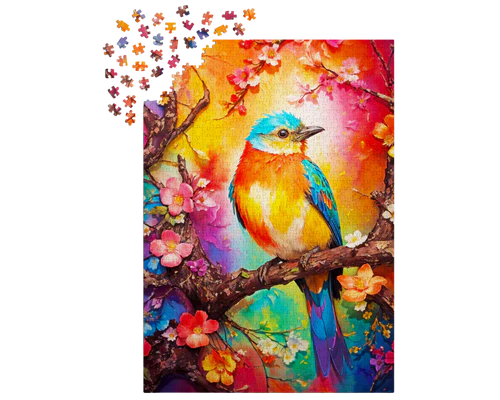 Pajarito de Colores: Rompecabezas 1000 Piezas Enjoy Puzzle