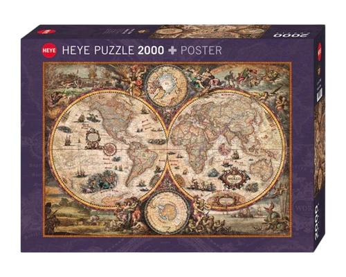 Rajko Zigic: Mapa Antiguo Rompecabezas 2000 Piezas Marca Heye