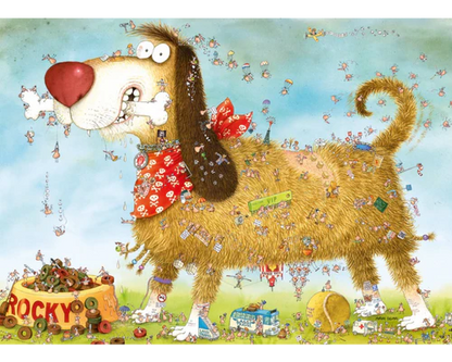 Rompecabezas Look Closely Degano:  Vida de Perros 1000 Piezas Marca Heye