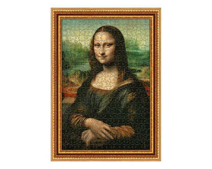 Leonardo Da Vinci: Mona Lisa con Marco Impreso Rompecabezas 500 Piezas Trefl