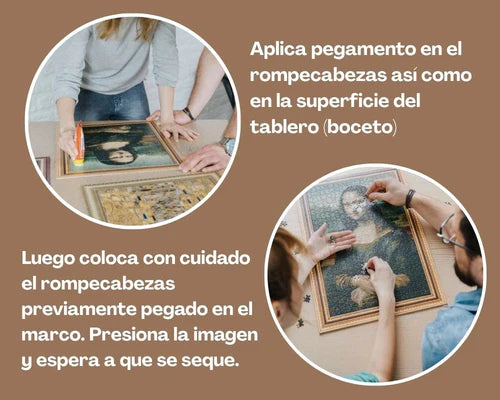 Leonardo Da Vinci: Mona Lisa con Marco Impreso Rompecabezas 500 Piezas Trefl