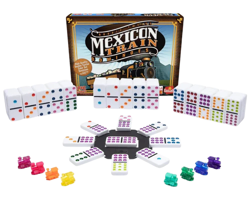 Mexican Train - Dominó Doble Doce Juego de Mesa Goliath