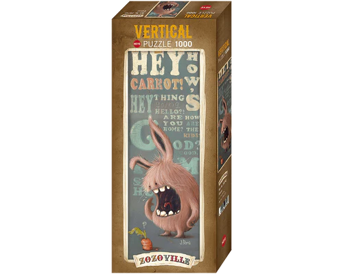 Zozoville Conejo con Zanahoria Rompecabezas 1000 piezas Panorámico Heye