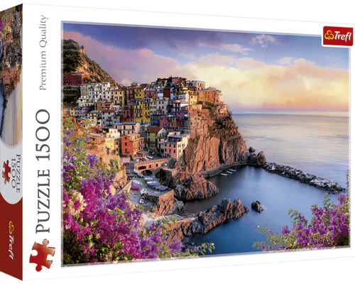 Vista de Manarola, Italia: Rompecabezas 1500 Piezas Trefl