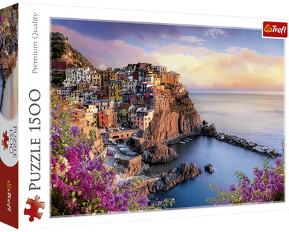 Vista de Manarola, Italia: Rompecabezas 1500 Piezas Trefl