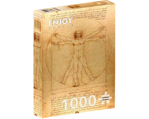Leonardo da Vinci - El Hombre de Vitruvio: Rompecabezas 1000 Piezas Enjoy Puzzle
