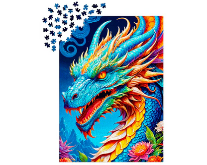 Dragón Azul: Rompecabezas 1000 Piezas Enjoy Puzzle