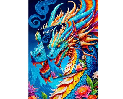 Dragón Azul: Rompecabezas 1000 Piezas Enjoy Puzzle