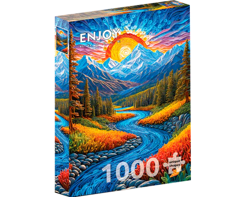 Paisaje al Atardecer: : Rompecabezas 1000 Piezas Enjoy Puzzle