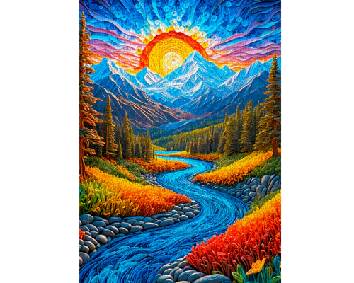 Paisaje al Atardecer: : Rompecabezas 1000 Piezas Enjoy Puzzle