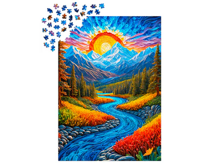 Paisaje al Atardecer: : Rompecabezas 1000 Piezas Enjoy Puzzle