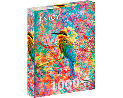 Pájaro Feliz: Rompecabezas 1000 Piezas Enjoy Puzzle