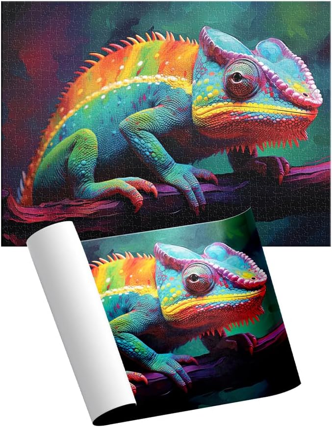 Novelty Corp Rompecabezas Camaleon Gran Colorido 1000 Piezas