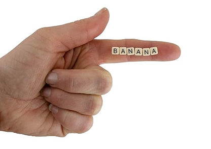 Worlds Smallest Bananagrams - Juego de palabras familiares -