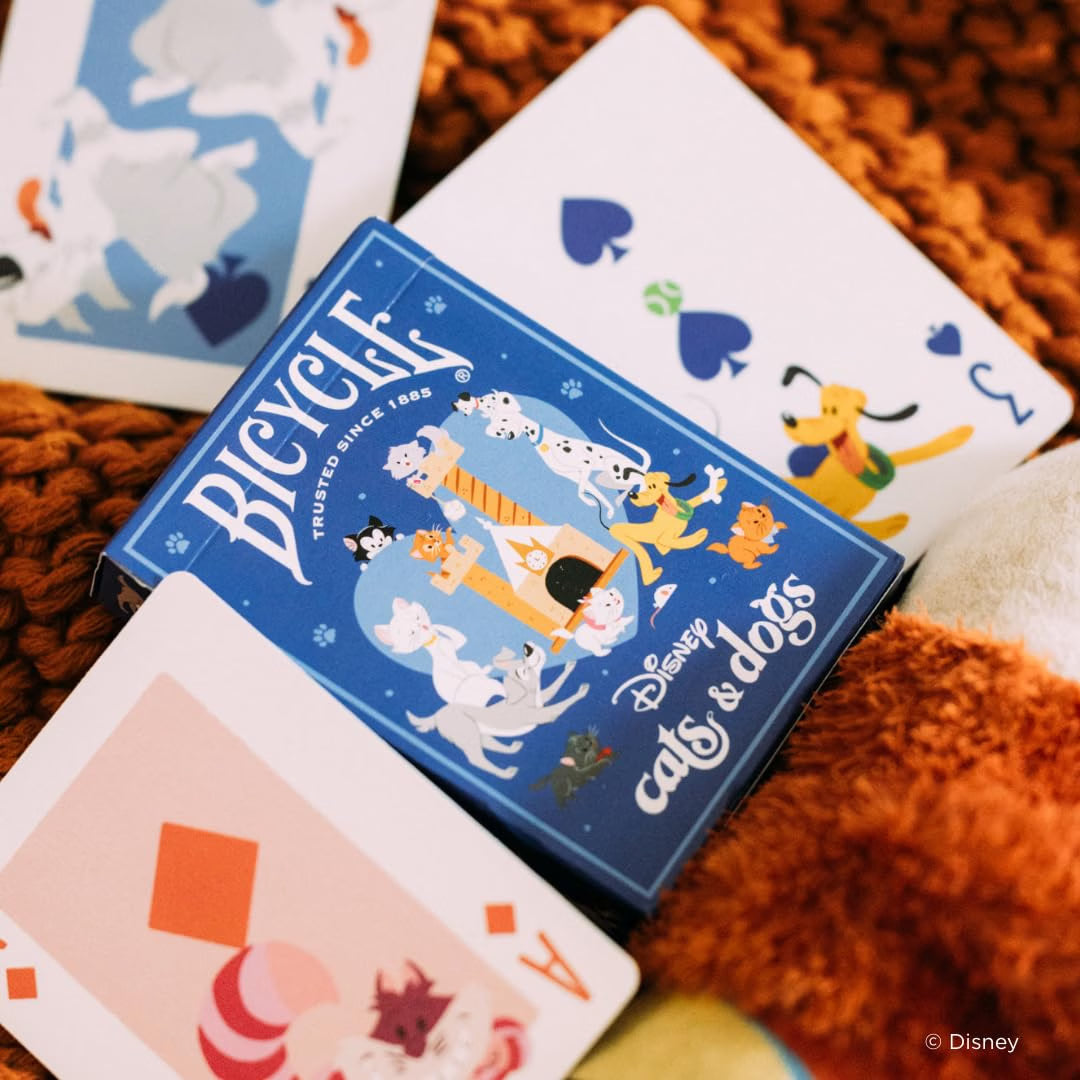 Baraja Coleccionable Bycicle Perros y Gatos de Disney