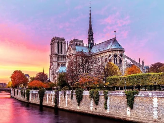 Ravensburger Puzzle Notre Dame al Atardecer 1500 Piezas | Rompecabezas Multicolor para Adultos y Jóvenes