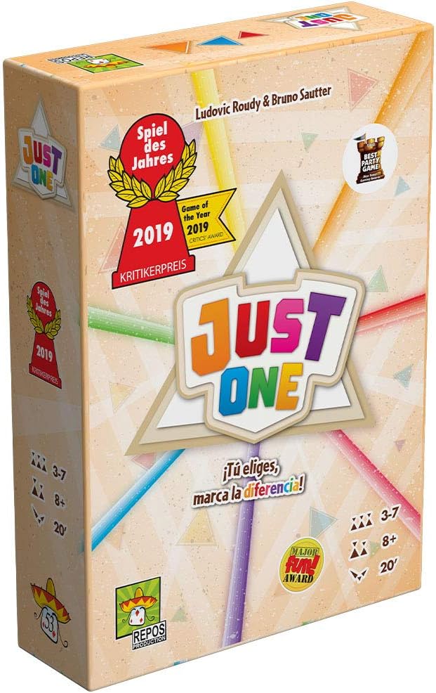 Just One en Español | Adivina la Palabra con Pistas Únicas | para 3 a 7 Jugadores | Edad 8+ | Ideal para Reuniones y Familia