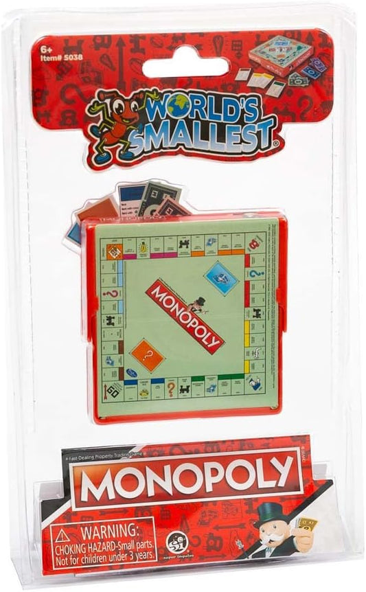 Worlds Smallest Monopoly - Juego de mesa en miniatura, juego de viaje