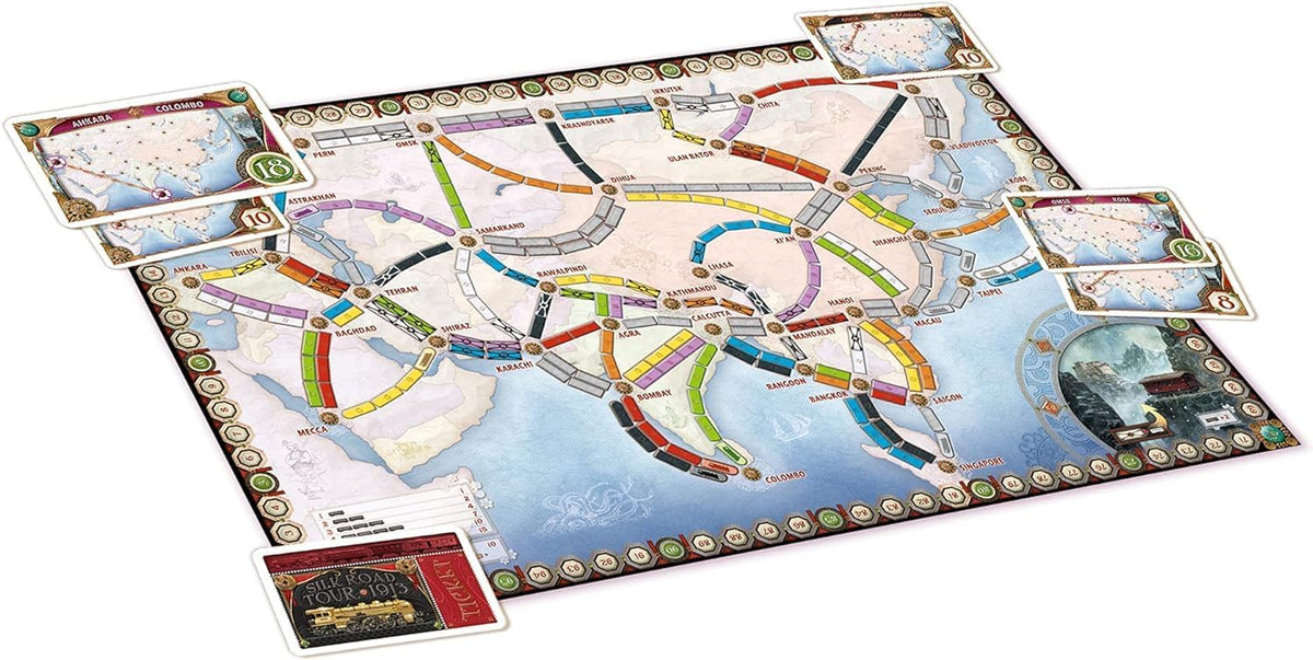 Ticket to ride Asia - Expansion - Multilenguaje