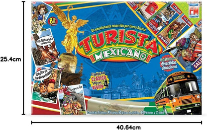 Juego de Mesa Turista Mexicano: Recorre México, Compra y Vende Estados, Construye Casas y Hoteles, Pide Préstamos o Hipoteca Propiedades