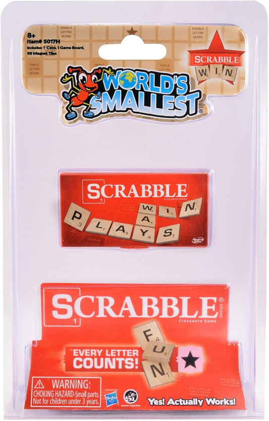 Worlds Smallest Scrabble - Juego de mesa en miniatura, juego de viaje