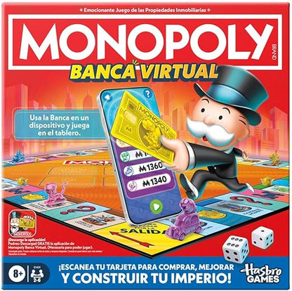 Hasbro Gaming Monopoly Juego de Mesa Banco Virtual