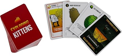 Worlds Smallest Exploding Kittens- Juego de mesa en miniatura, juego de viaje