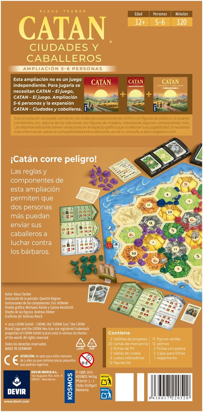 Catan: Ciudades y caballeros: Ampliación 5-6 jugadores
