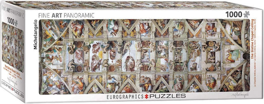 Capilla Sixtina Rompecabezas de Arte 1000 piezas Eurographics Panoramico