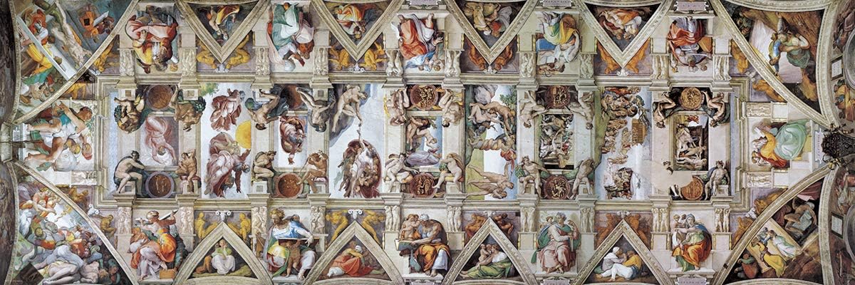 Capilla Sixtina Rompecabezas de Arte 1000 piezas Eurographics Panoramico