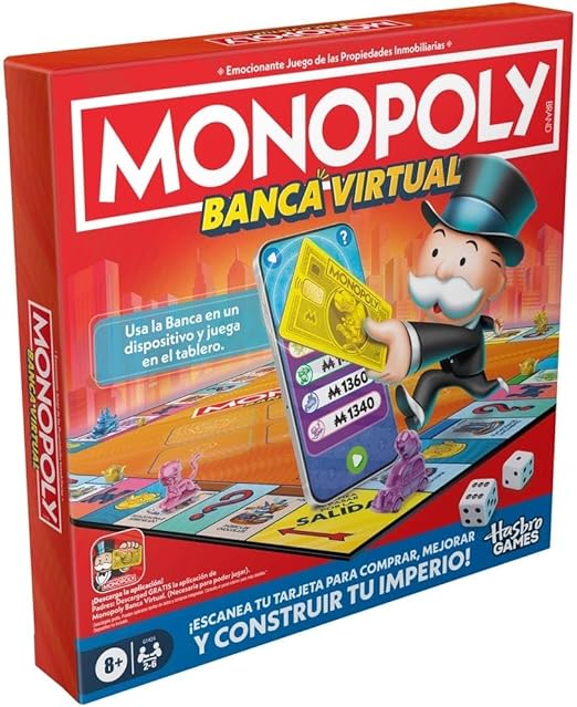Hasbro Gaming Monopoly Juego de Mesa Banco Virtual