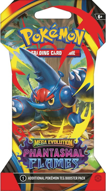 Pokémon TCG: Mega Evolution ME02  Phantasmal Flames Sleeved Booster  ESPAÑOL