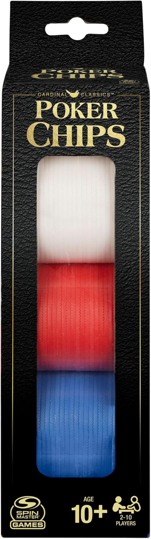 Spin Master Games Juego de fichas de póquer de Colores de 100 Piezas