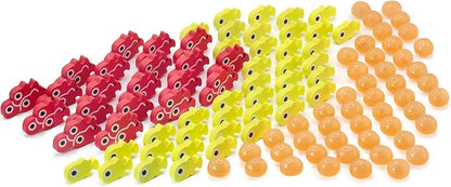 Stonemaier Games: Finspan Upgrade Pack | Huevos blandos y fichas de pescado de madera | 40 fichas jóvenes, 20 fichas escolares y 50 fichas de huevo blando (plástico TPR)