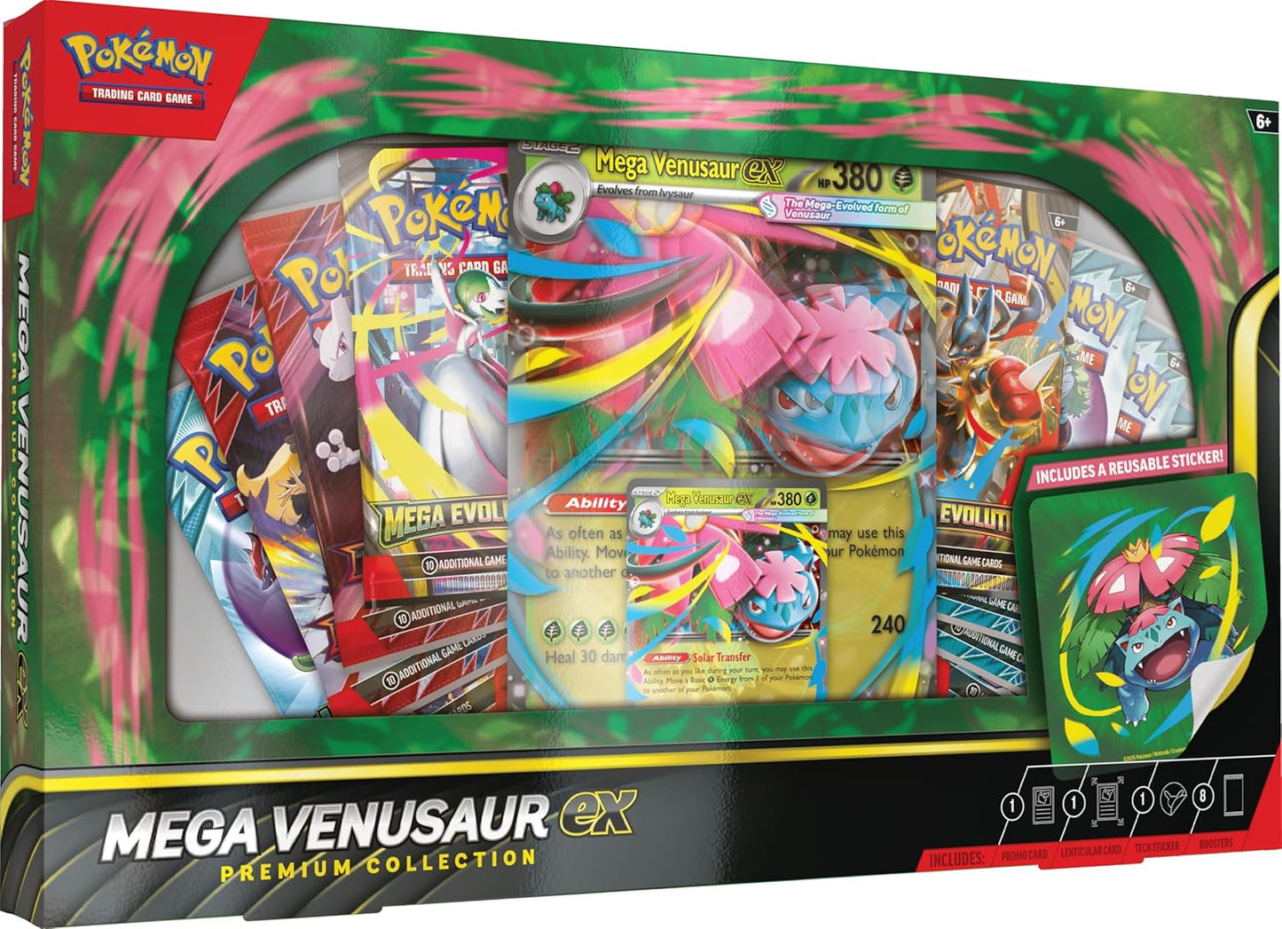 Pokémon TCG Mega Venusaur ex Premium Collection Box - PIEZA INGLÉS