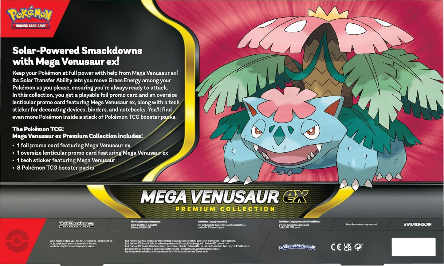 Pokémon TCG Mega Venusaur ex Premium Collection Box - PIEZA INGLÉS