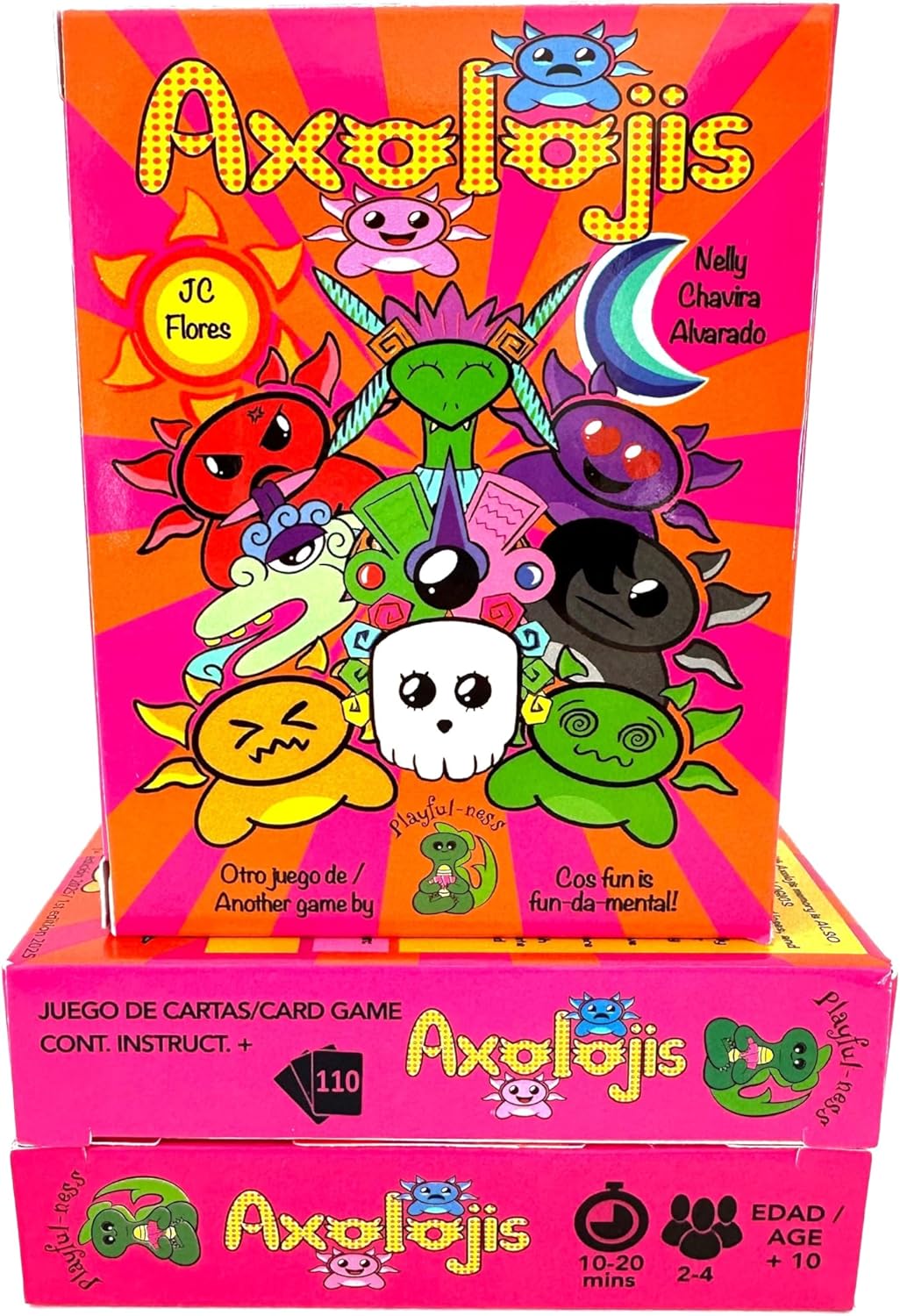 Axolojis - Juego De Mesa O Cartas Ajolotes Portatil para Niños Y Adultos