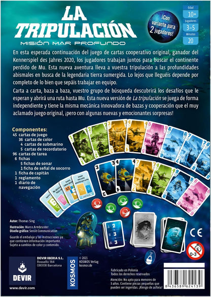 La Tripulación 2: Misión Mar Profundo Juego de Mesa en Español