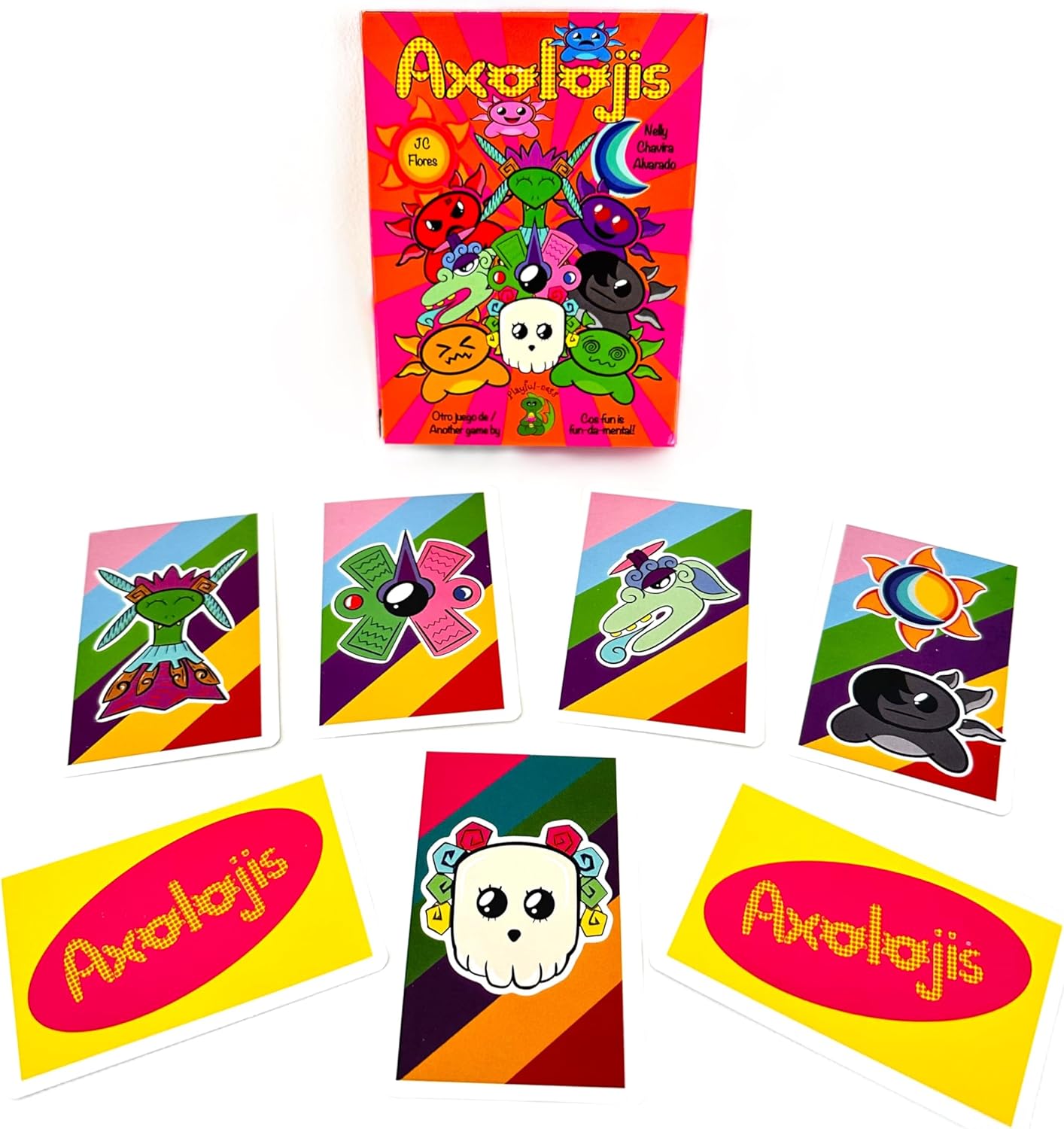 Axolojis - Juego De Mesa O Cartas Ajolotes Portatil para Niños Y Adultos