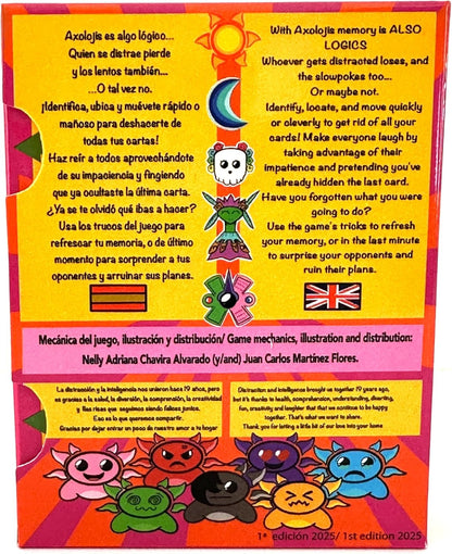 Axolojis - Juego De Mesa O Cartas Ajolotes Portatil para Niños Y Adultos