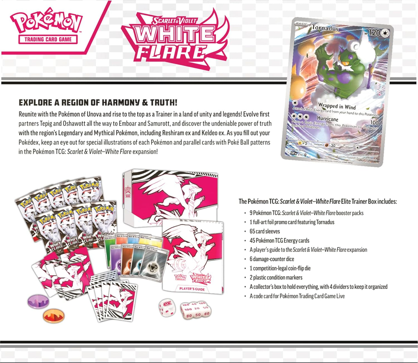 Pokémon TCG: Scarlet & Violet SV10.5 - White Flare Elite Trainer Box - ESPAÑOL