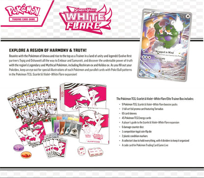 Pokémon TCG: Scarlet & Violet SV10.5 - White Flare Elite Trainer Box - ESPAÑOL