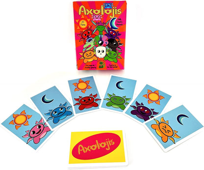 Axolojis - Juego De Mesa O Cartas Ajolotes Portatil para Niños Y Adultos