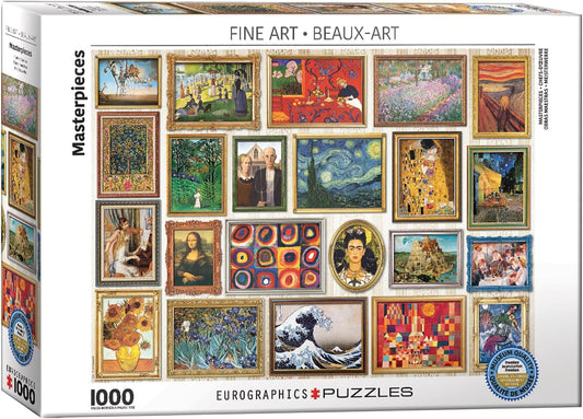Obras Maestras Rompecabezas de Arte 1000 piezas Eurographics