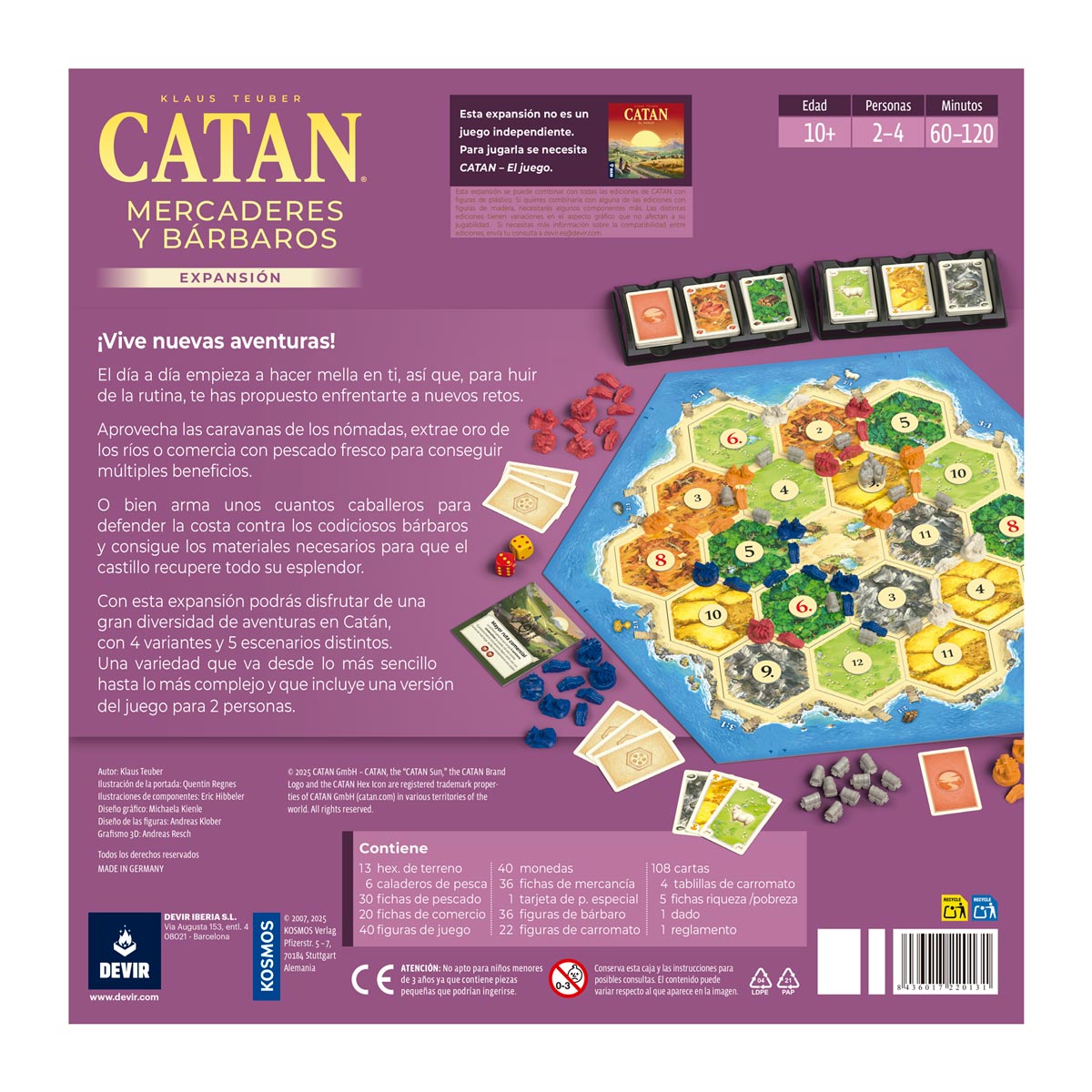 Catan Expansión Mercaderes y Bárbaros